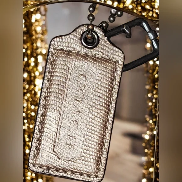 Vintage Coach Metallic Gold Madison Sophia Satchel - Picture 15 of 16